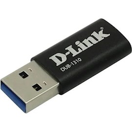 USB ადაპტერი D-Link DUB-1310/B1A, USB3.0 A to Type C Adapter, Black